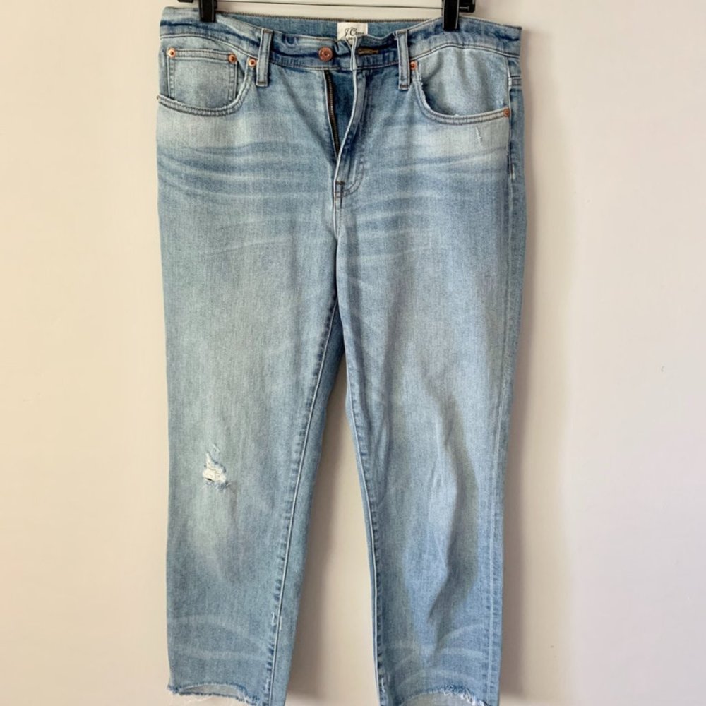 Jcrew Slim boyfriend jean in Baltic Sky wash